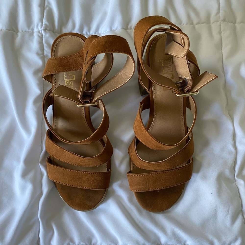 brown heels